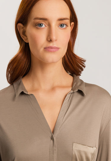 77420 Grand Central Boyfriend Shirt - 2847 Taupe